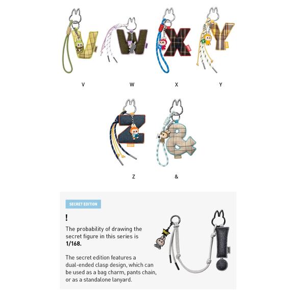 POP MART THE MONSTERS Pin for Love Series- Letter Pendant Blind Box (N-Z) - Picture 5 of 17